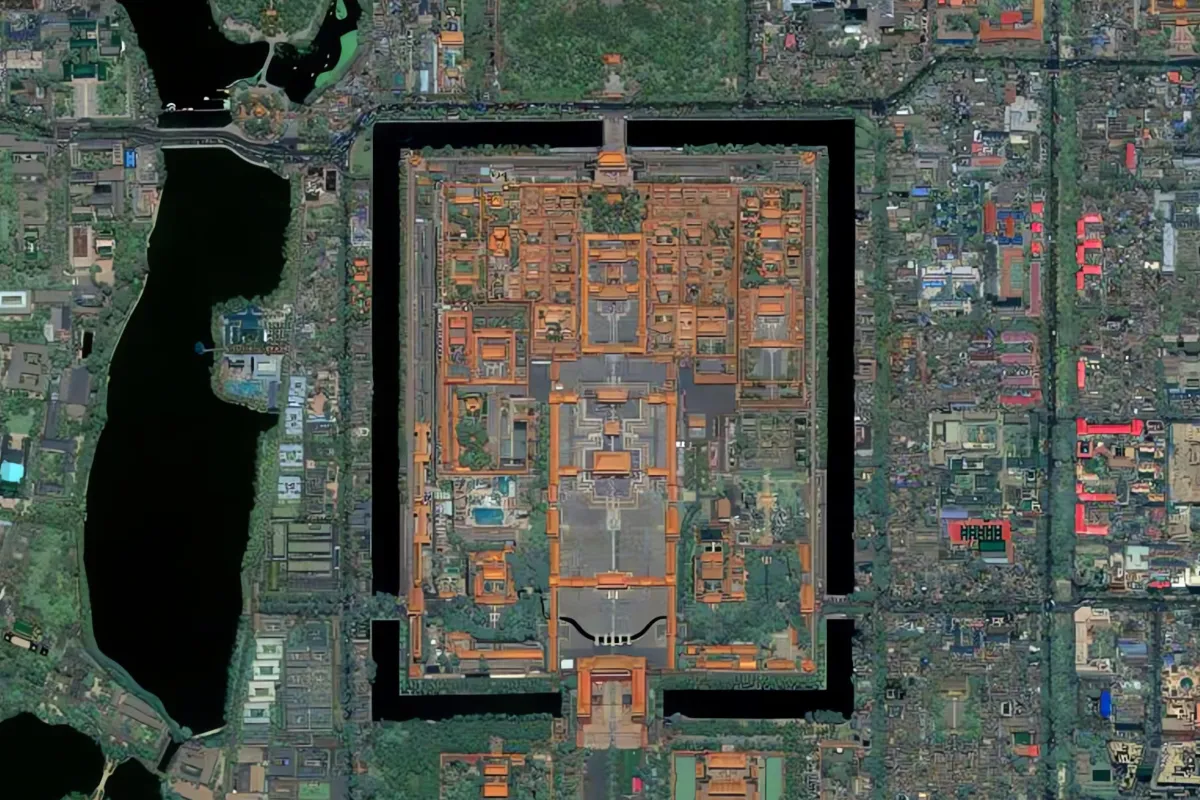 An EROS-C image of the Forbidden City (China)