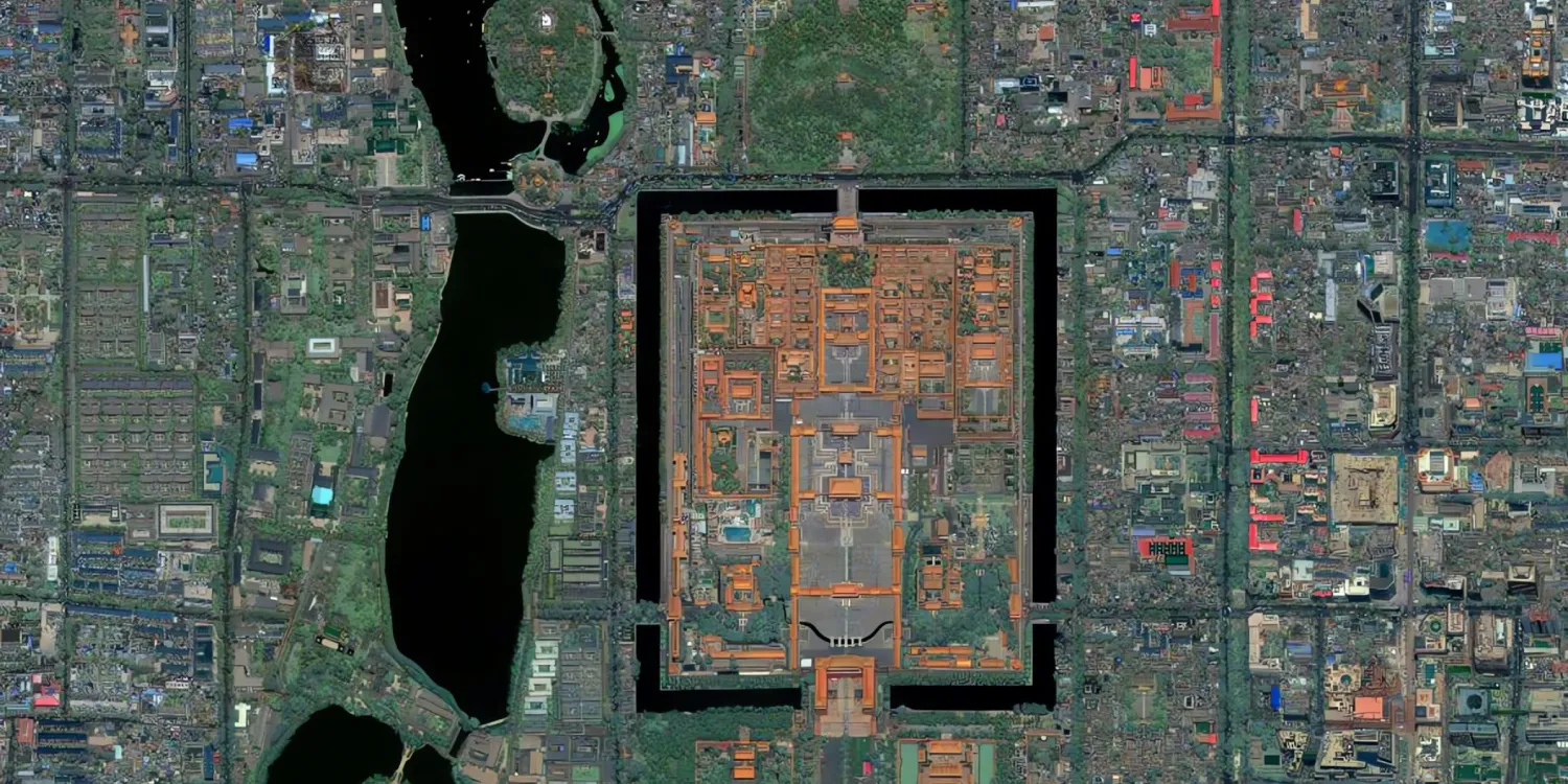 An EROS-C image of the Forbidden City (China)