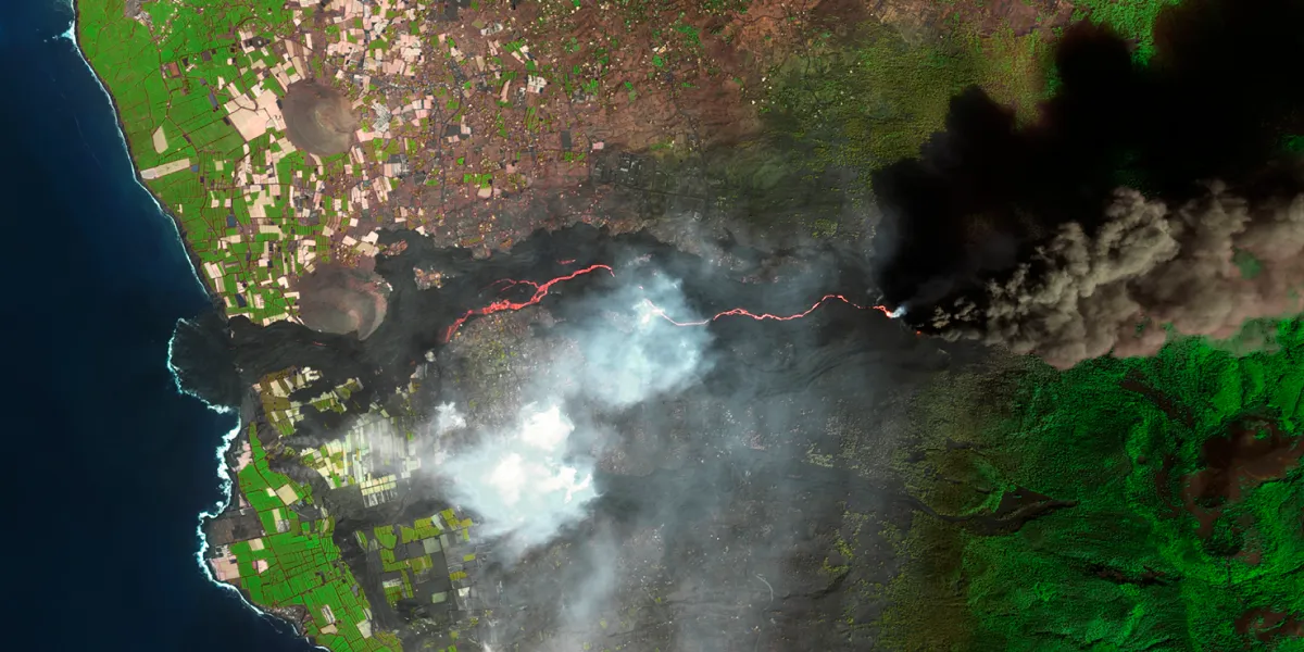 GEOSAT 2 image of La Palma eruption (Spain)