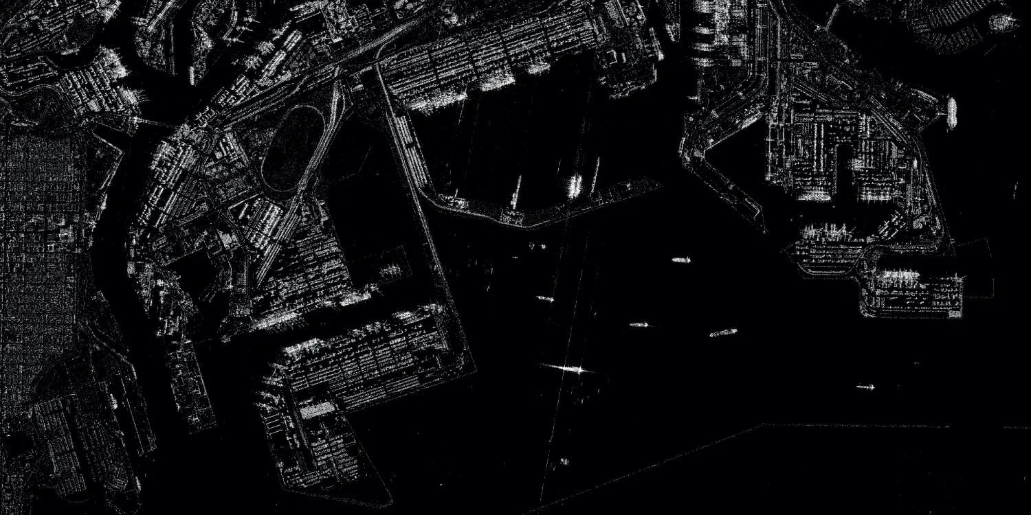 A KOMPSAT-5 image of the Port of Los Angeles (USA)