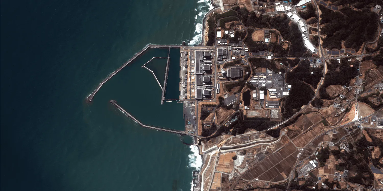 A Satellogic image of Fukushima nuclear power plant (Japan)