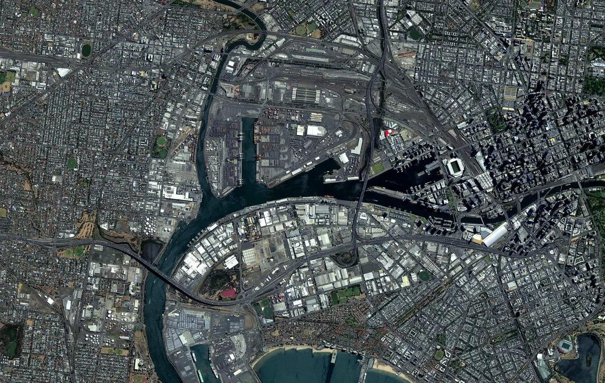 A Vision-1 image over Melbourne (Australia)